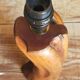 Free-form solid wood pose lamp in 1950s