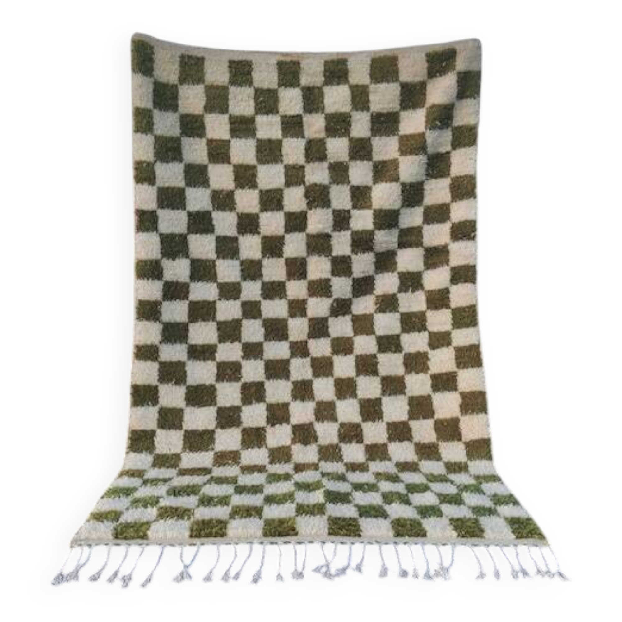 Traditional handmade pure wool rug, size 100 x 200 cm