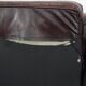 Classic cowhide Chesterfield sofa in English style with red/brown colours
