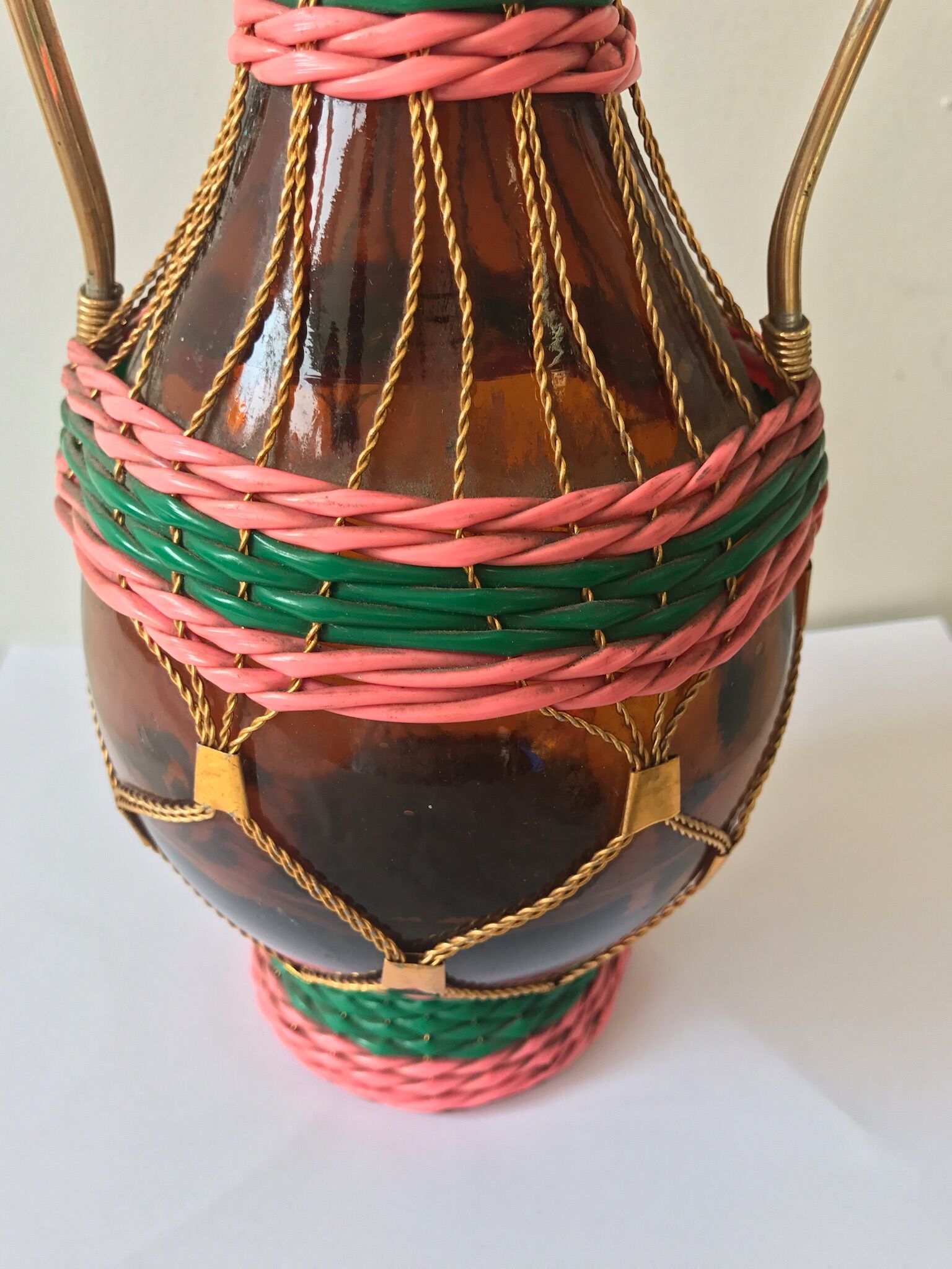 Carafe scoubidou vintage