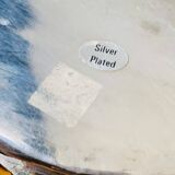 Vintage snail-shaped butter dish - zinc and silver metal - EP Zinc Alloy