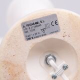 pair Alabaster Table lamps by A Pegasam Spain 1970s