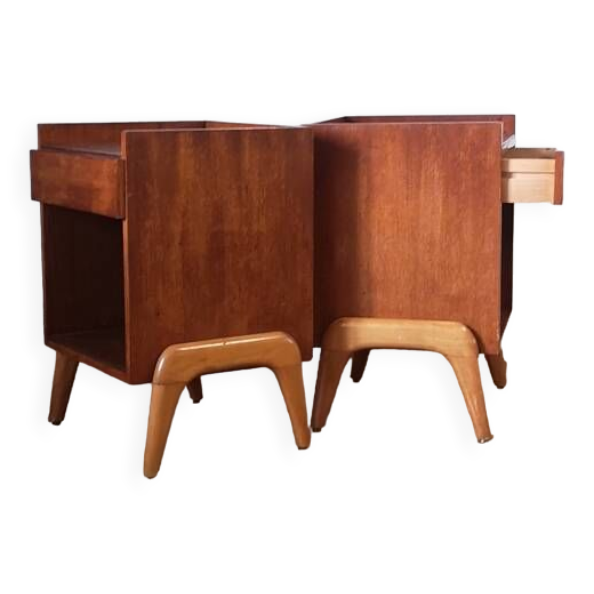 pair of bedside tables from the 1950s-1960s