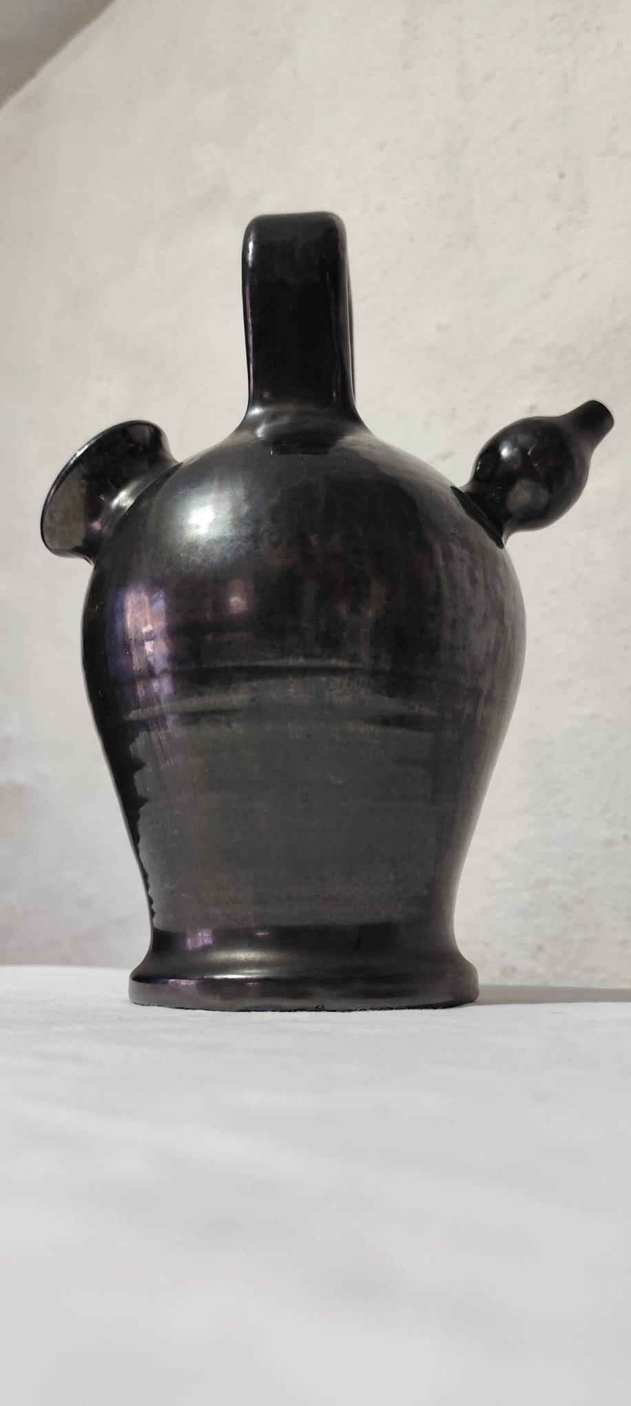Gargoulette en céramique noire – Attribuée à Robert Picault (Valallauris),