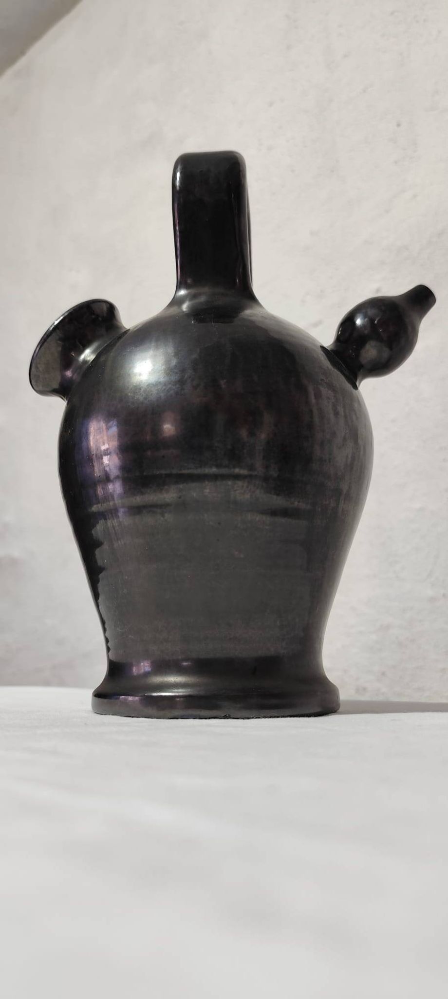 Gargoulette en céramique noire – Attribuée à Robert Picault (Valallauris),