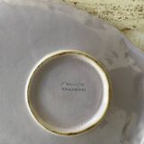 Quimper mauve earthenware dish