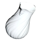 Antique Sarreguemines porcelain pitcher, plain Viennese pattern