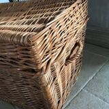 Vintage rattan trunk