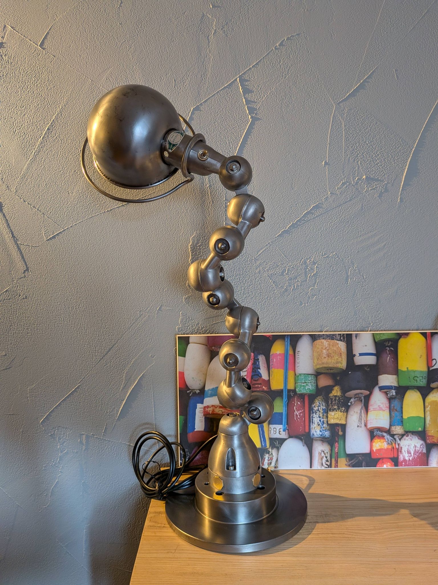 Atypical restored Jielde industrial lamp