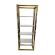 Silver and gold metal shelf, from the 80s.