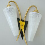 Pair of vintage wall lamps 1950