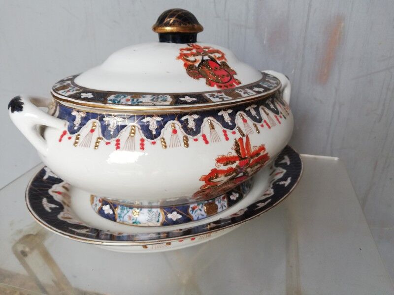 China East India Company + mark - soupiere + 19th dish