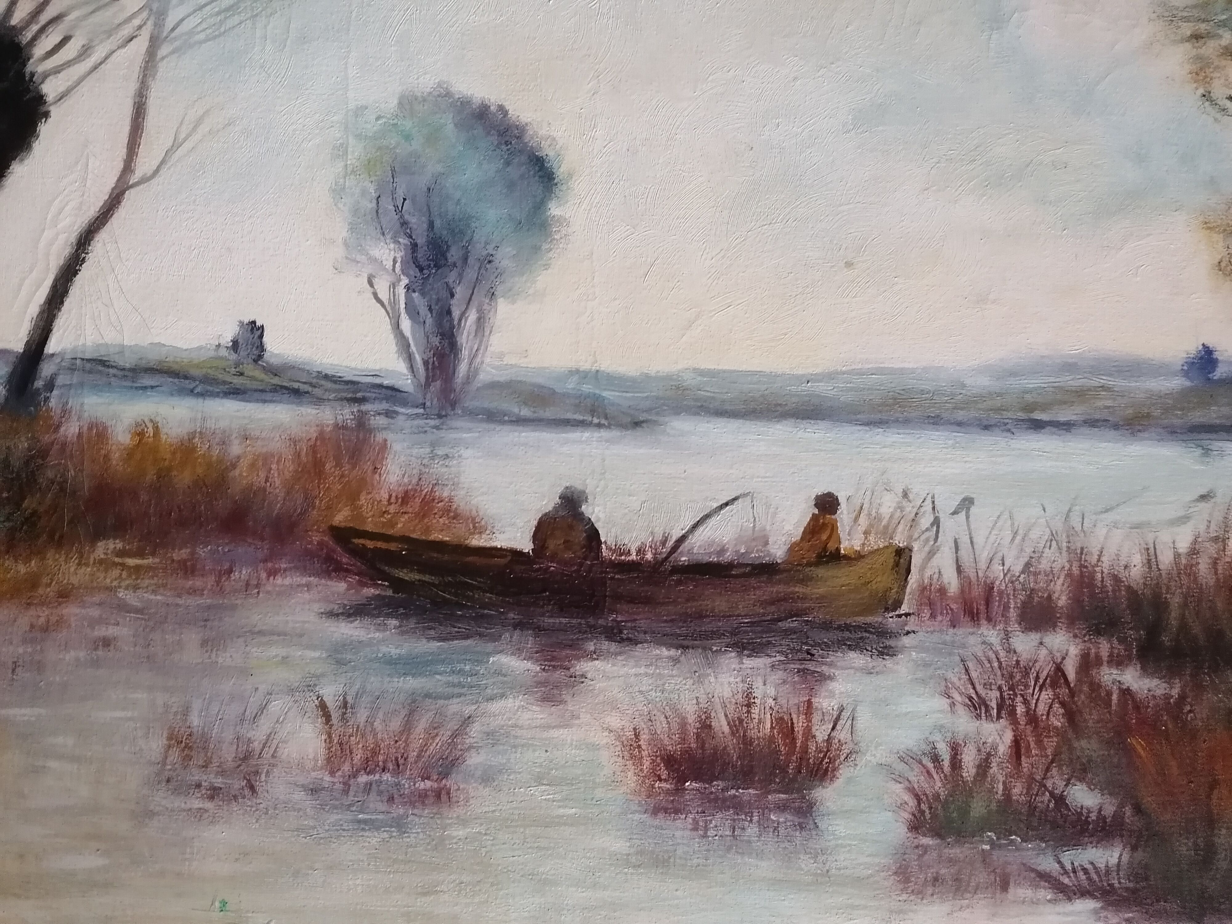 Landscape table after Camille Corot