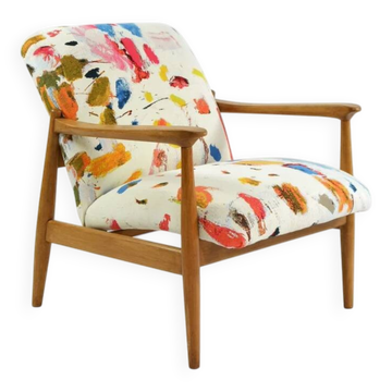 Fauteuil WR à motifs coloré