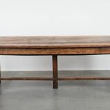 Antique French dining table made of fruitwood  from the late 18th century