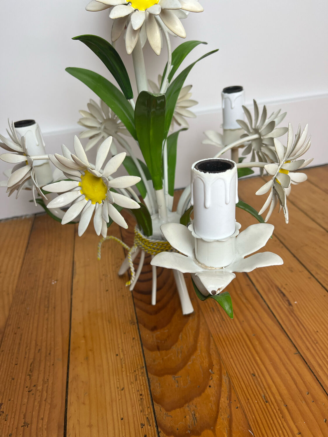 Lustre italien marguerites années 70
