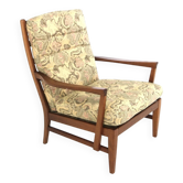Fauteuil scandinave en acajou, Suède, 1960