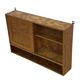 Vintage 1970s pinewood wall cabinet shelf wall unit