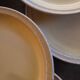 Stoneware dessert plates – Ateliers du Revermont, France – late 20th century