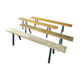 Lot of 4 industrial benches
