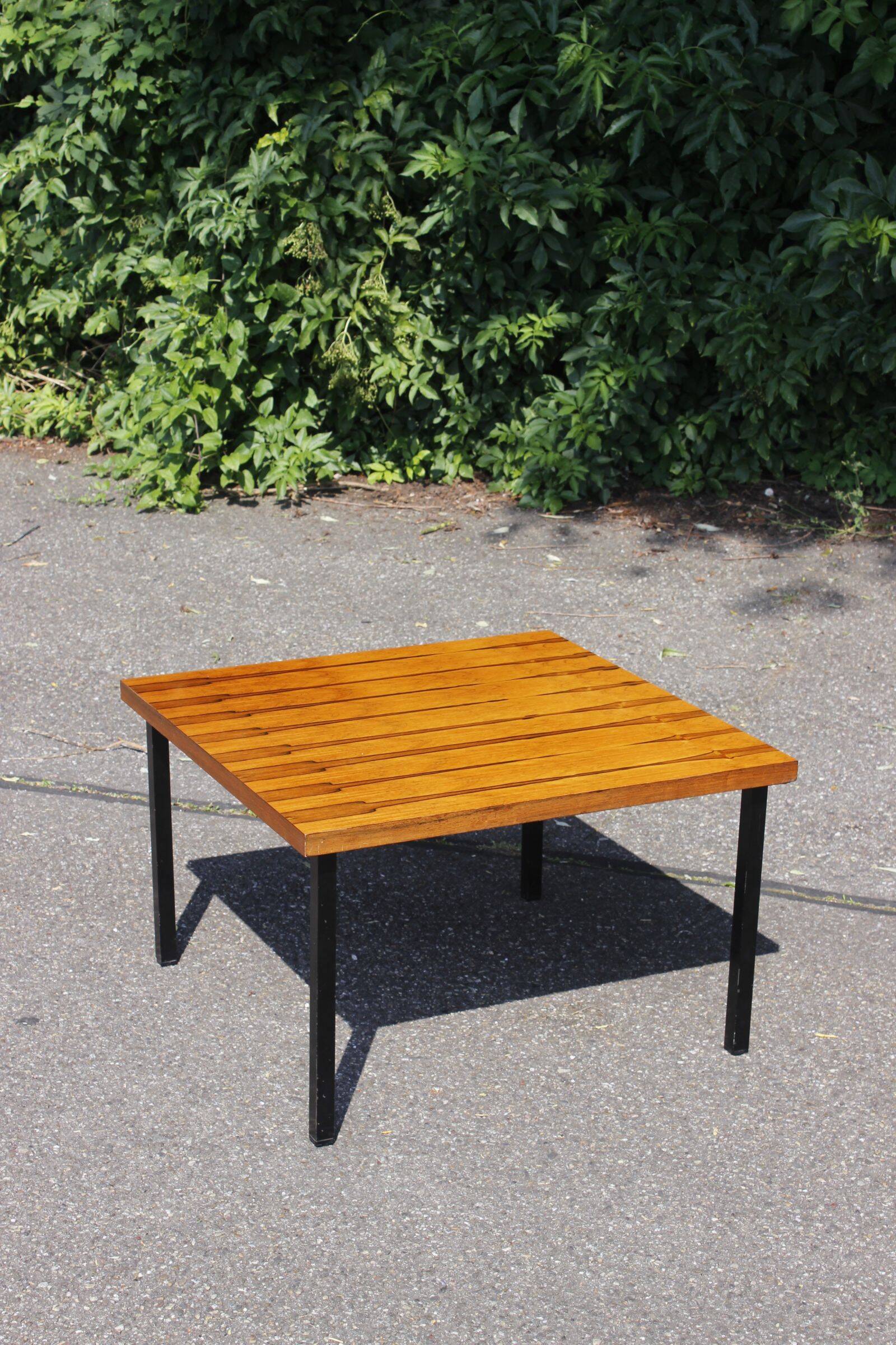 Table basse moderniste en palissandre de Rio, Mutz 1950s