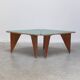 Unique pair of triangular coffee tables, 1960s