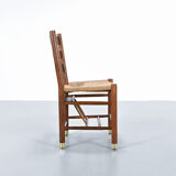 Viggo Hardie-Fischer, set of 6 Danish church chairs in oak for Sorø Møbelfabrik. 1950s
