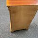 Wooden side table with drawer and storage, Louis Philippe style.