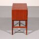 Vintage teak chest of drawers with leather handles by Fröseke Nybrofabrik