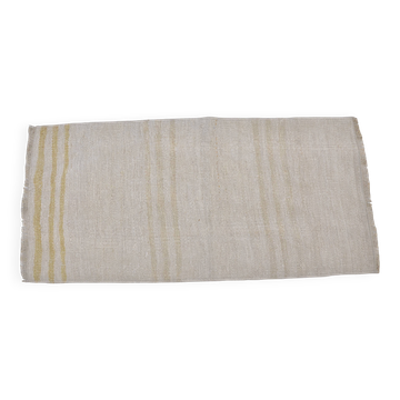 Kilim en chanvre neutre vintage sku3987