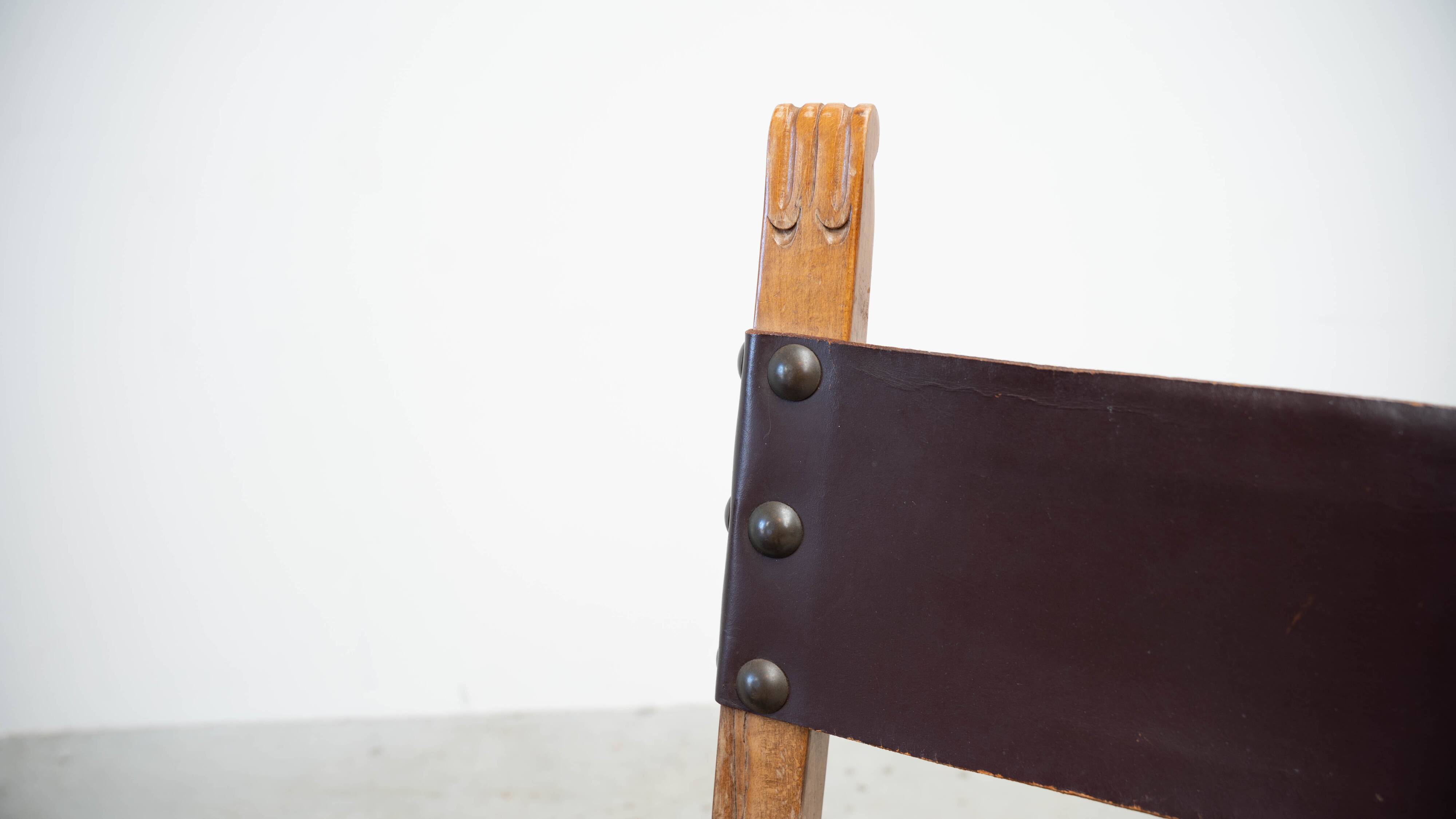 Ensemble de quatre chaises de salle à manger espagnoles
