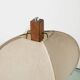 Postmodern table lamp in wood and canvas, Poland, 1980s