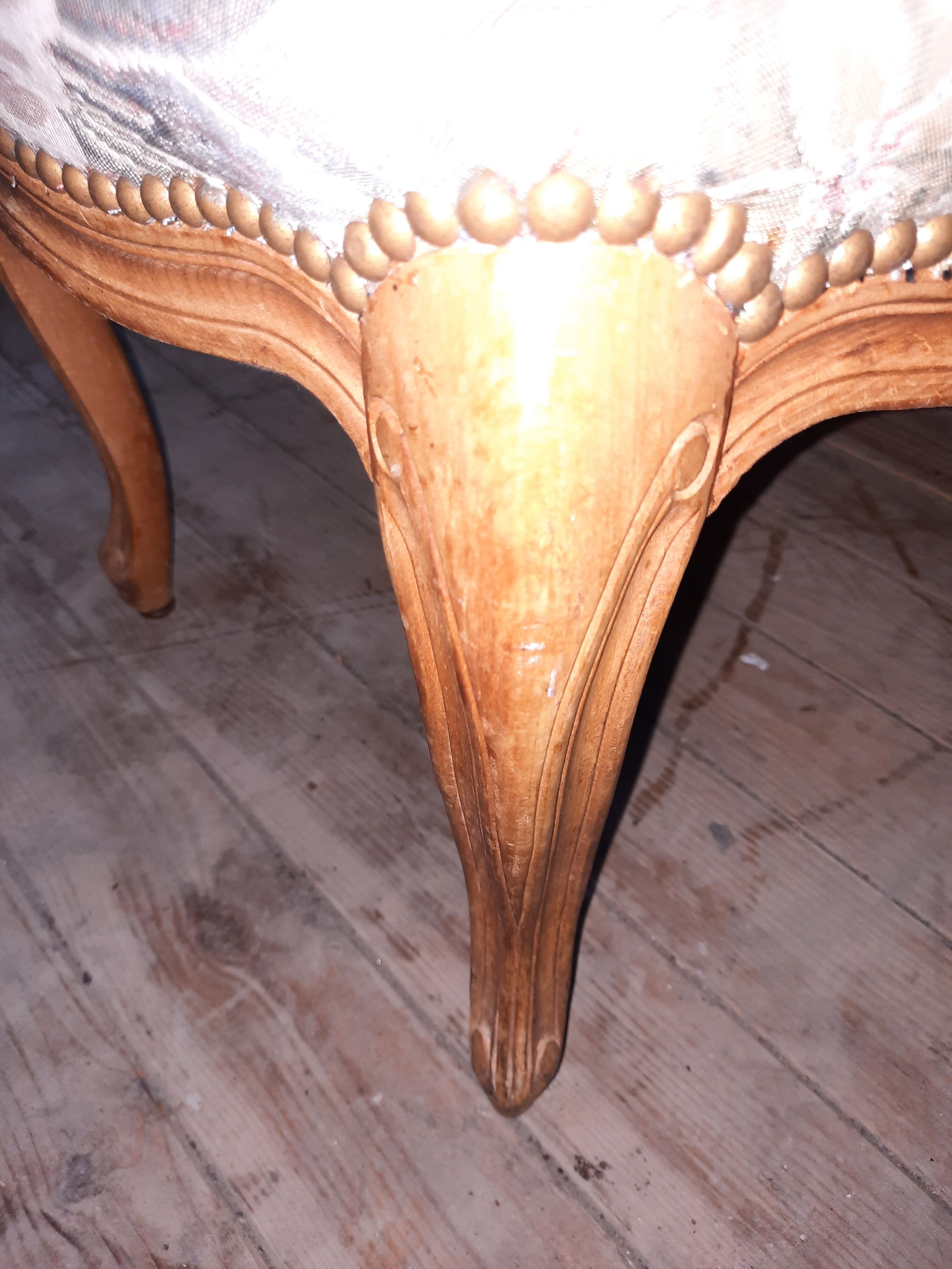 Louis XV style ottoman