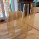 set of 4 glass tulips, for wall or portable lamp