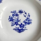 St Amand round hollow dish in blue earthenware