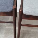 Set of 4 Scandinavian chairs in Rio rosewood