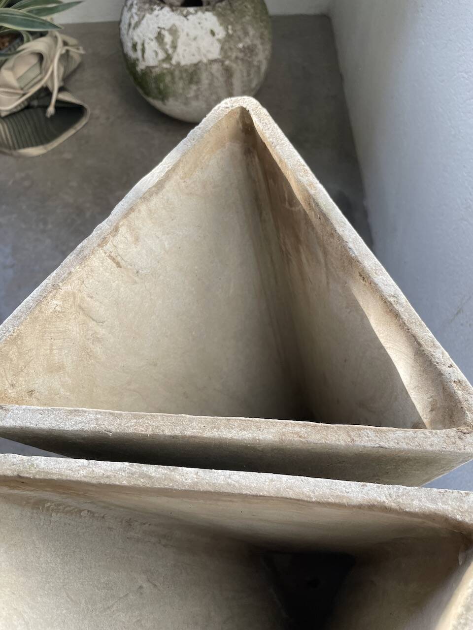 Planters jardinières fibrociment triangulaires