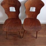 Pair of chairs Baumann model Gentiane