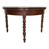 Folding half-moon table