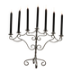 7-candle Christmas candlestick in silver painted steel Sweden