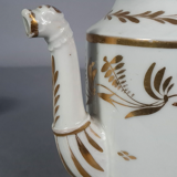 Antique coffee service: jug + 2 cups, old Paris porcelain, 19th century C657