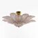 Mid-Century Modern “Margherita Rosa” Murano Glass Ceiling Light
