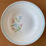 6 old earthenware soup plates from Salins-les-Bains (Jura)