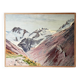 Painting "Mountain", oil on hardboard