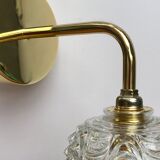 Vintage moulded glass globe applique