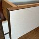 Pair of vintage rosewood and brushed aluminium chests of drawers