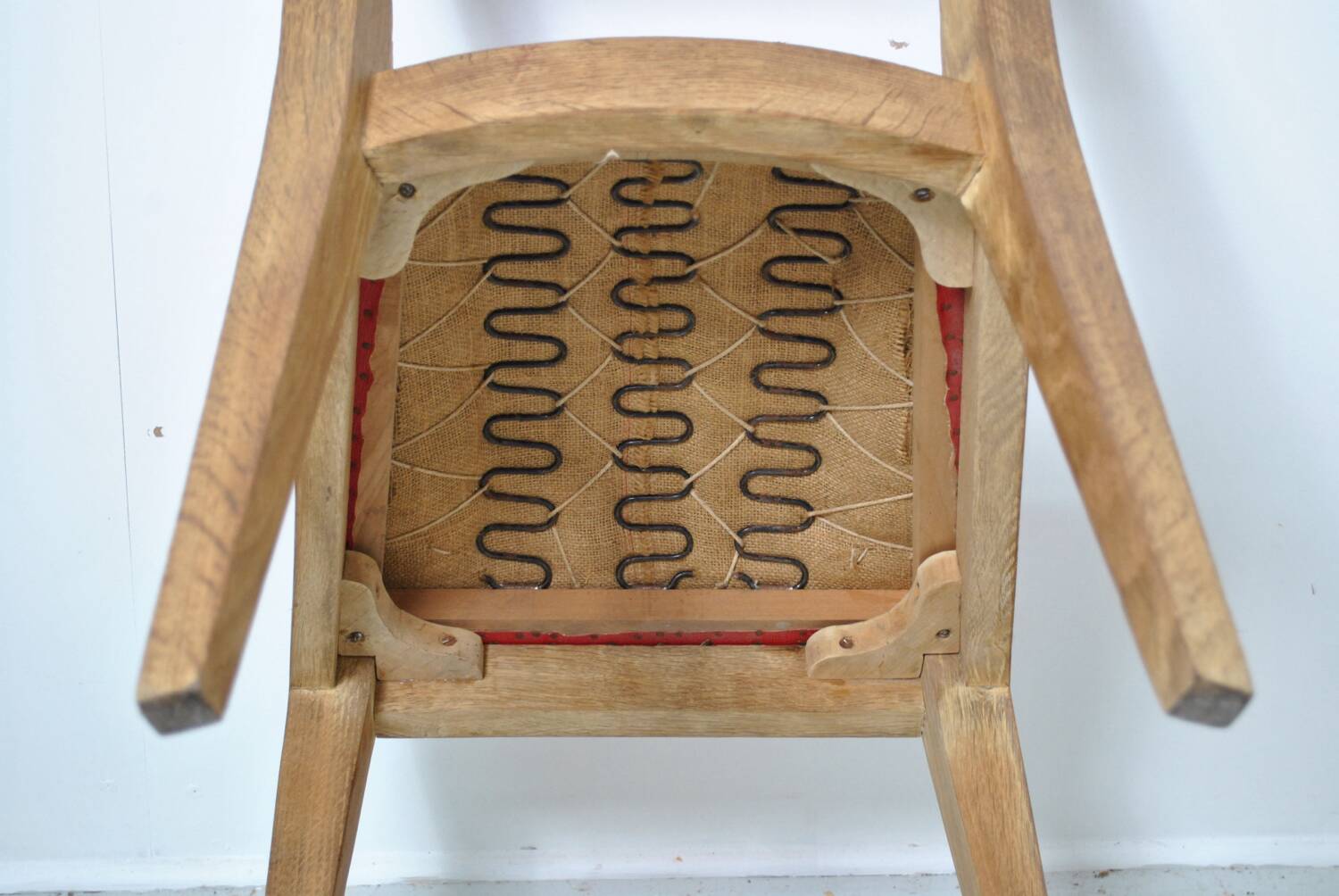 4 Solid oak chairs 1950