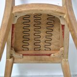 4 Chaises en chêne massif 1950