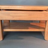 Solid elm bedside table 1960/1970