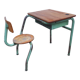 Old monobloc children's desk